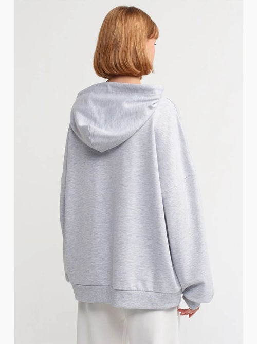 Sweat à capuche oversize en coton dilvin - Kiabi Sweat à capuche oversize en coton dilvin - Kiabi