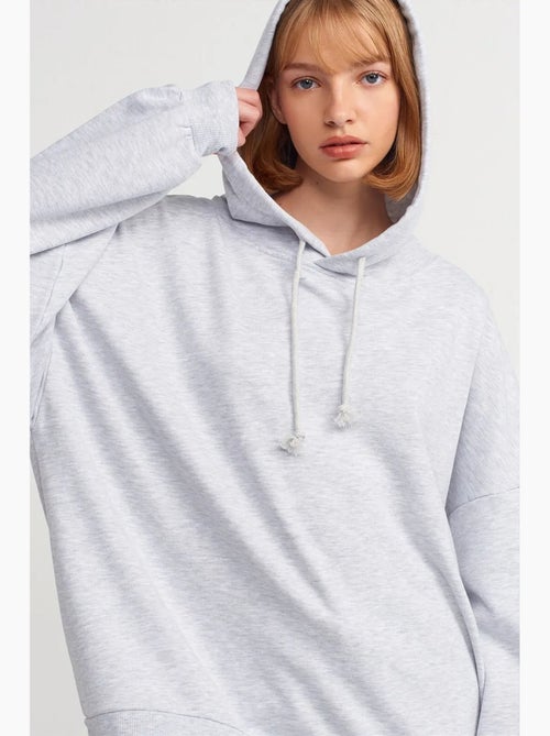 Sweat à capuche oversize en coton dilvin - Kiabi Sweat à capuche oversize en coton dilvin - Kiabi