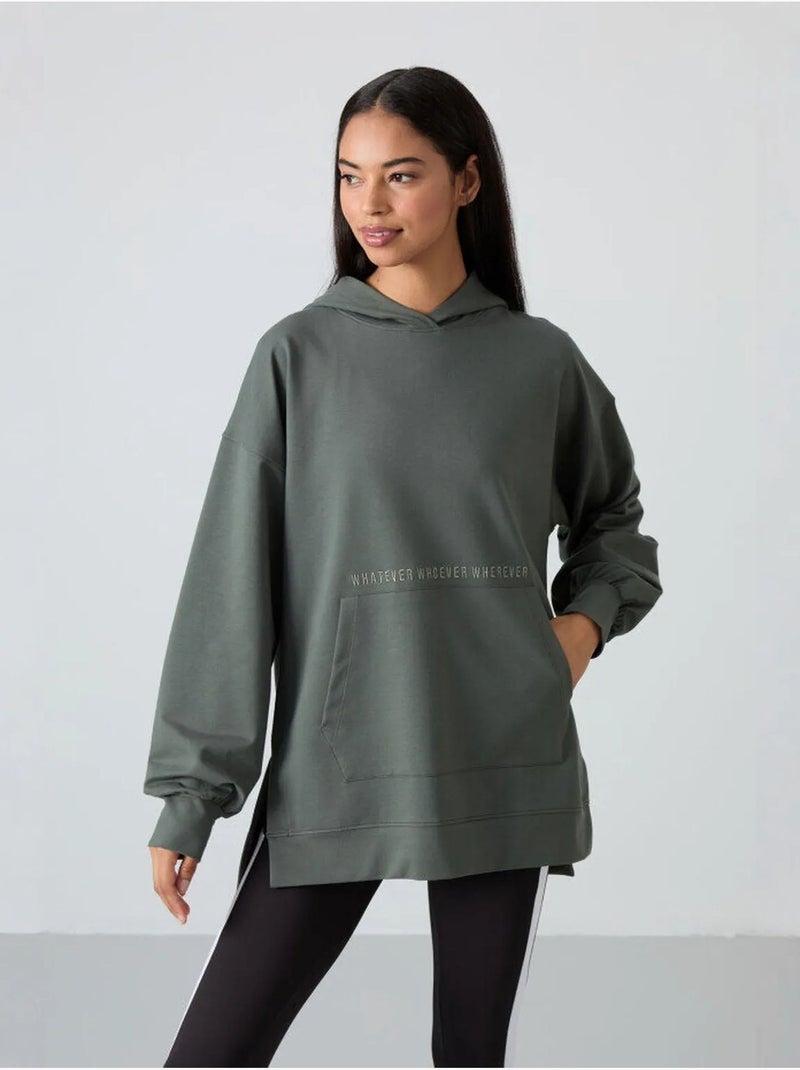 Sweat à capuche oversize imprimé avec poche tommy Multicolore - Kiabi