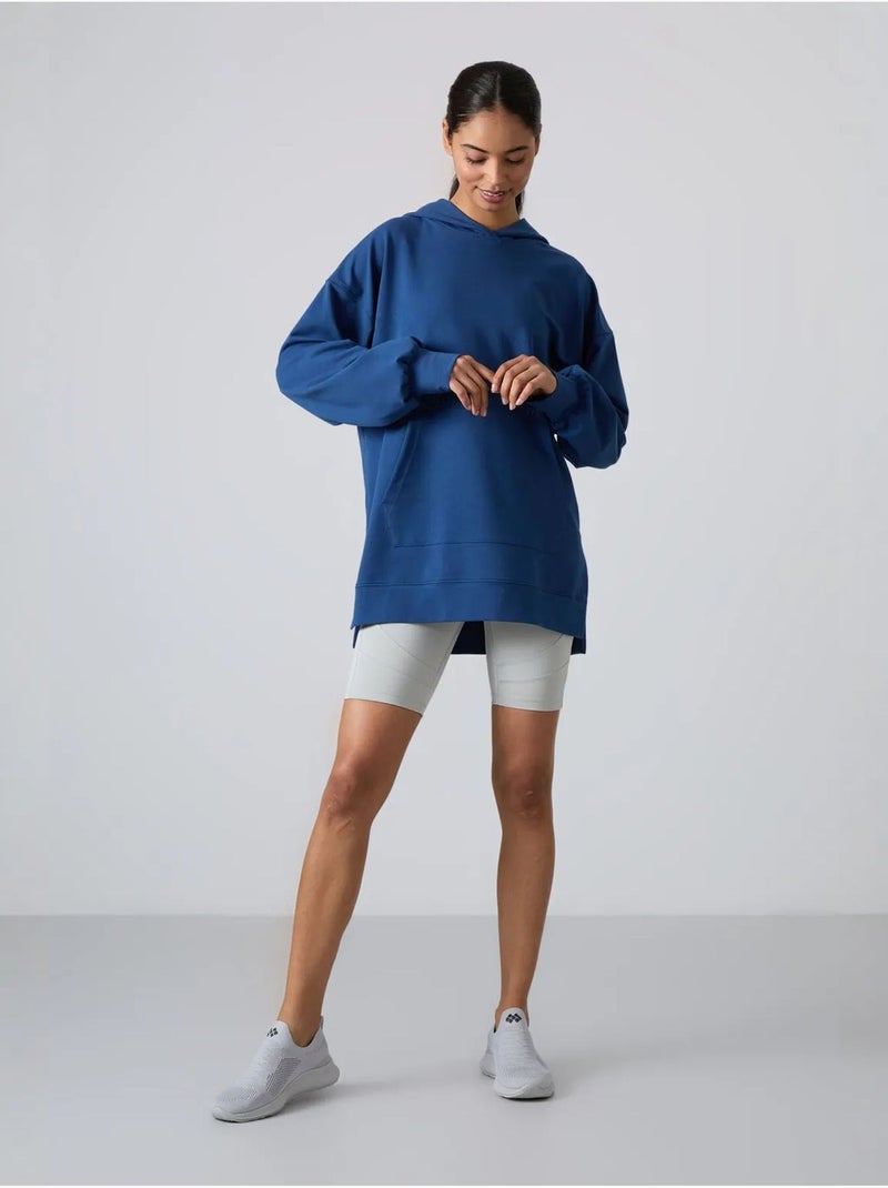 Sweat à capuche oversize imprimé tommy Bleu - Kiabi
