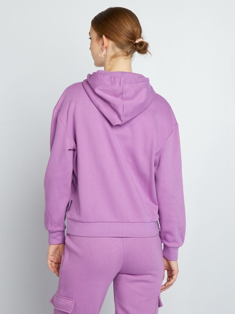 Sweat Capuche Oversize Violet Kiabi