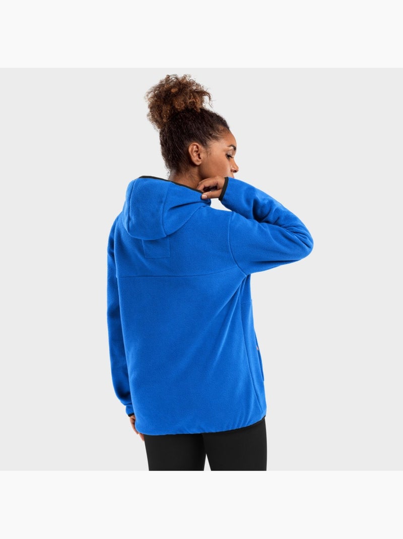 Sweat à capuche polaire femme sports d'hiver femme montreux-w Bleu - Kiabi