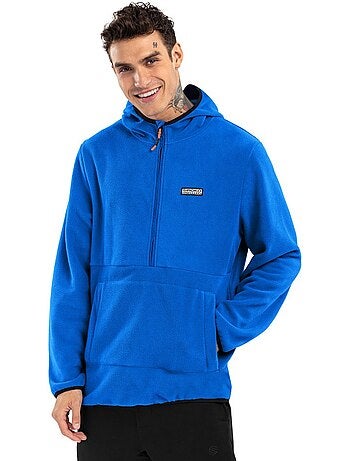 Sweat à capuche polaire homme sports d'hiver homme montreux