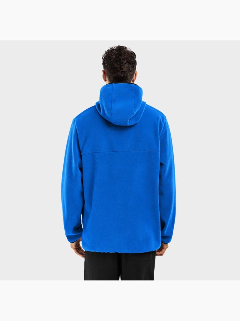 Sweat à capuche polaire homme sports d'hiver homme montreux Bleu - Kiabi