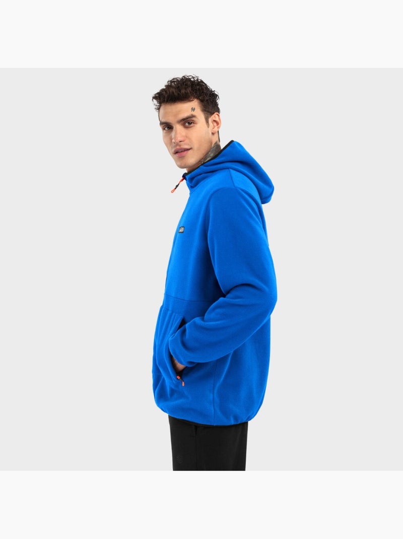 Sweat à capuche polaire homme sports d'hiver homme montreux Bleu - Kiabi