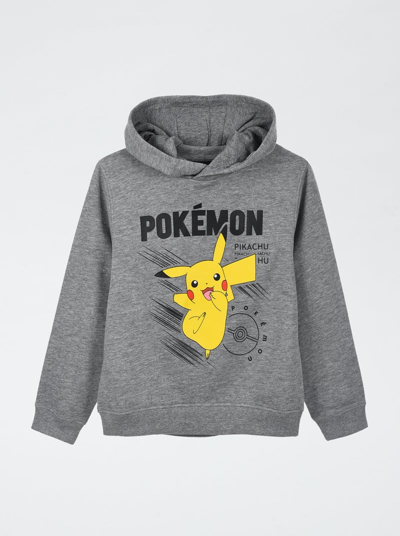 Sweat à capuche polaire 'Suncity' 'Pokémon' en coton Noir - Kiabi