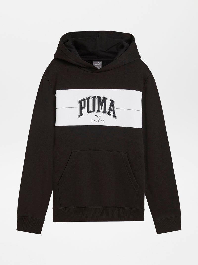 Sweat à capuche 'Puma' style campus Noir - Kiabi