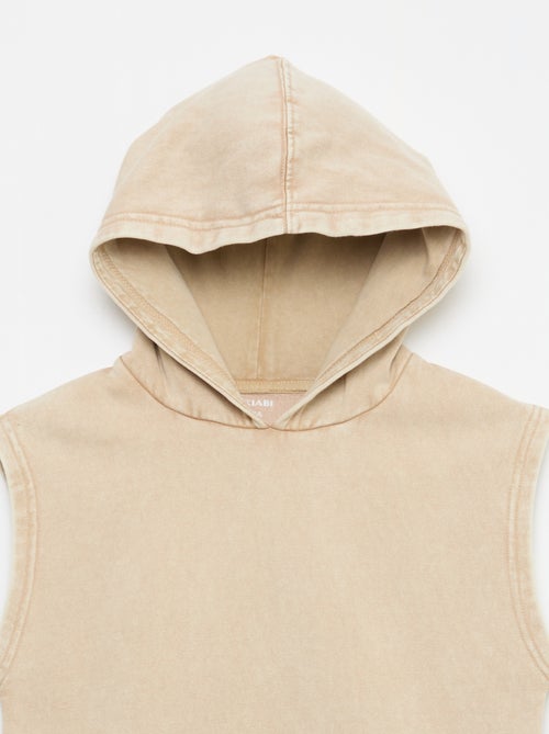 Sweat à capuche sans manches - Kiabi