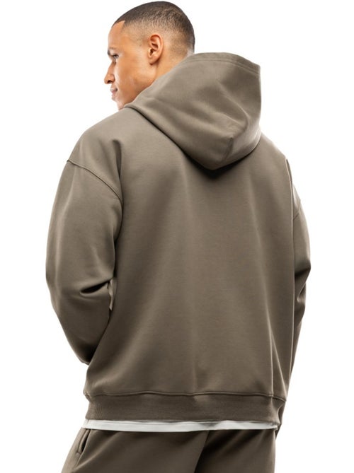 Sweat à capuche sport homme fitness homme motion green - Kiabi