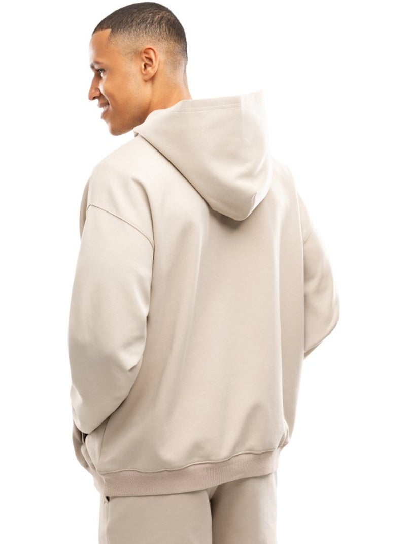 Sweat à capuche sport homme fitness homme motion sand Beige - Kiabi