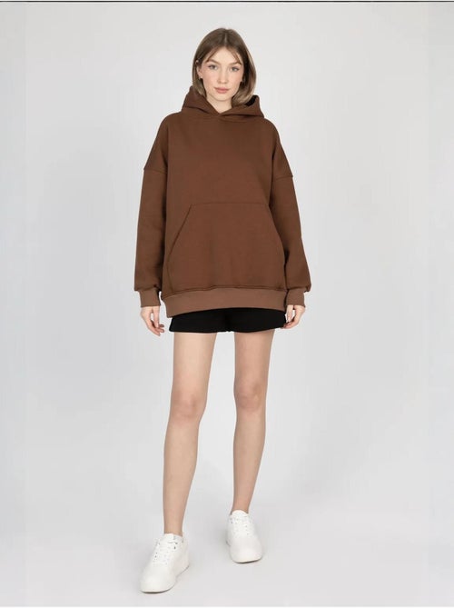 Sweat à capuche surdimensionné avec poche kangourou hiccup - Kiabi Sweat à capuche surdimensionné avec poche kangourou hiccup - Kiabi