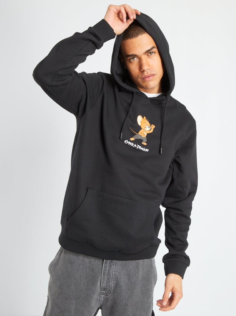 Sweat à capuche 'Tom & Jerry' Noir - Kiabi