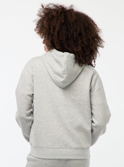 Sweat à capuche uni - Kiabi