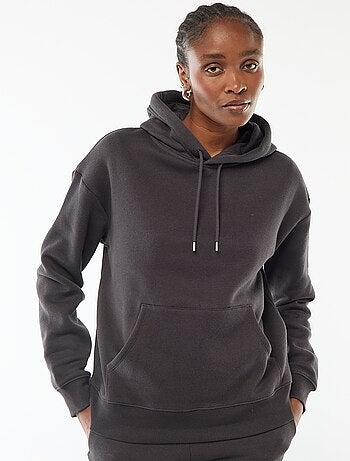Sweat à capuche uni