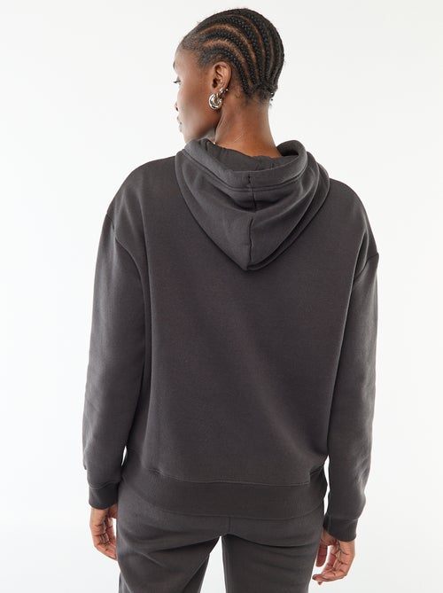 Sweat à capuche uni - Kiabi