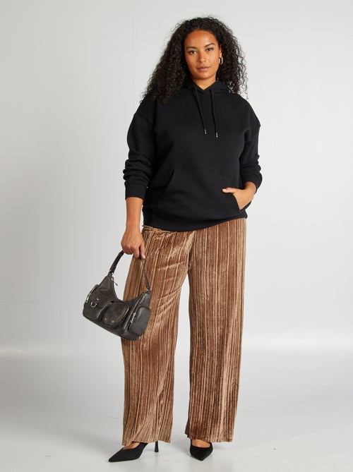 Sweat à capuche uni - Kiabi