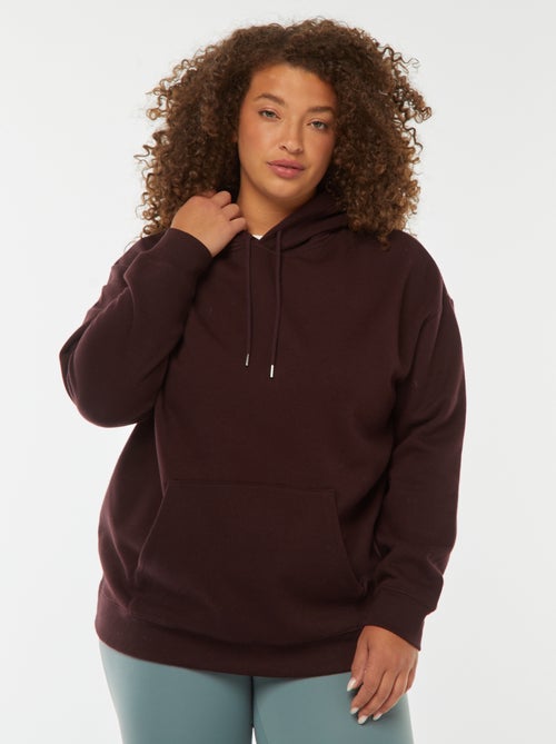 Sweat à capuche uni - Kiabi