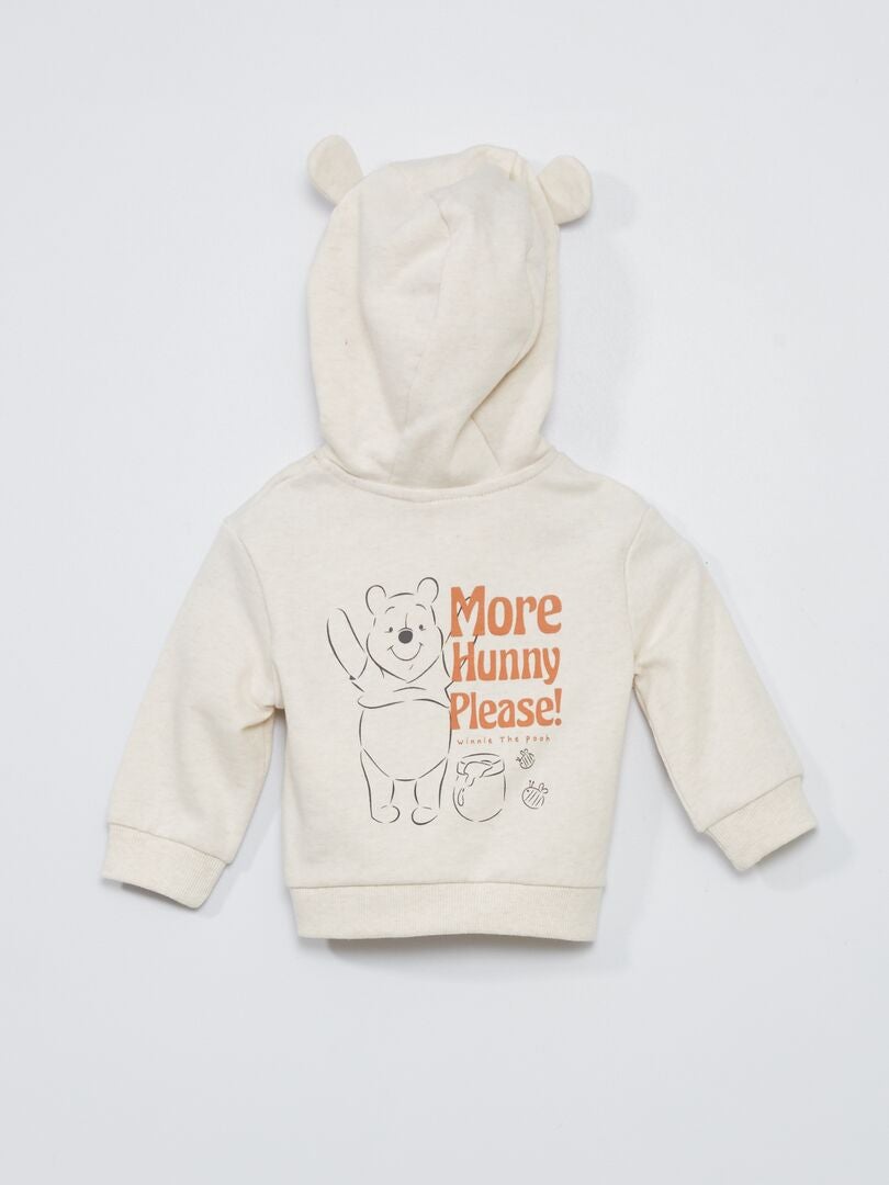 Sweat à capuche 'Winnie l'Ourson' Beige - Kiabi