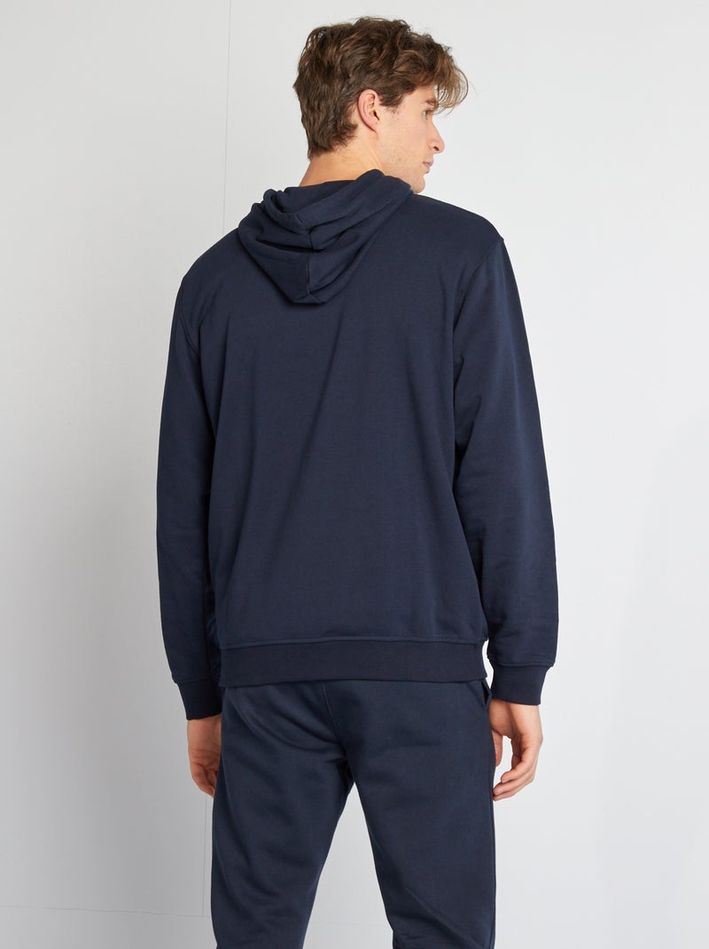 Sweat à capuche zippé +1m90 Bleu marine - Kiabi