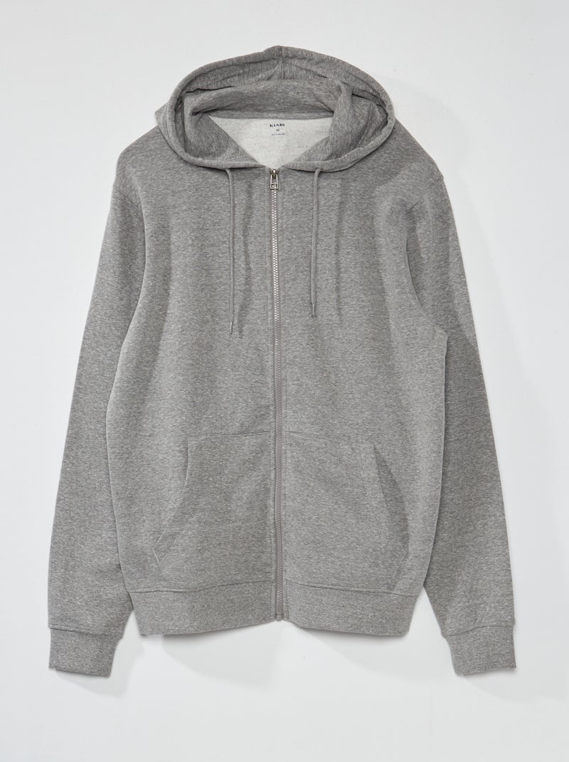 Sweat à capuche zippé +1m90 Gris - Kiabi