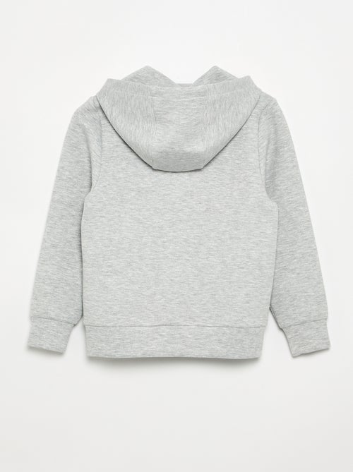 Sweat à capuche zippé avec 2 poches zippées - Kiabi