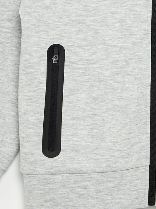 Sweat à capuche zippé avec 2 poches zippées - Kiabi