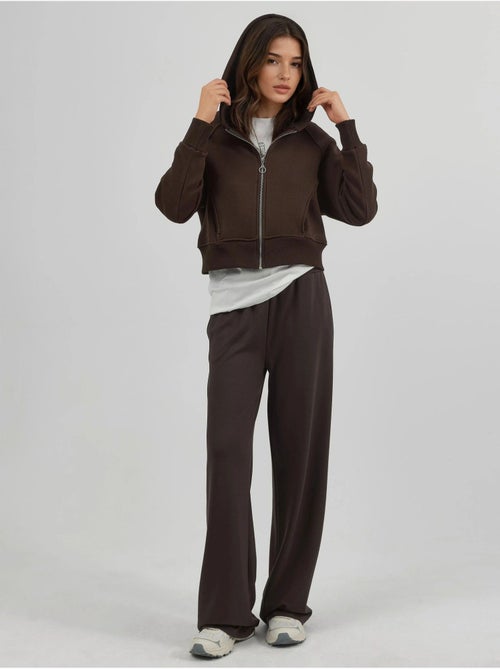 Sweat à capuche zippé coupe décontractée hiccup - Kiabi Sweat à capuche zippé coupe décontractée hiccup - Kiabi
