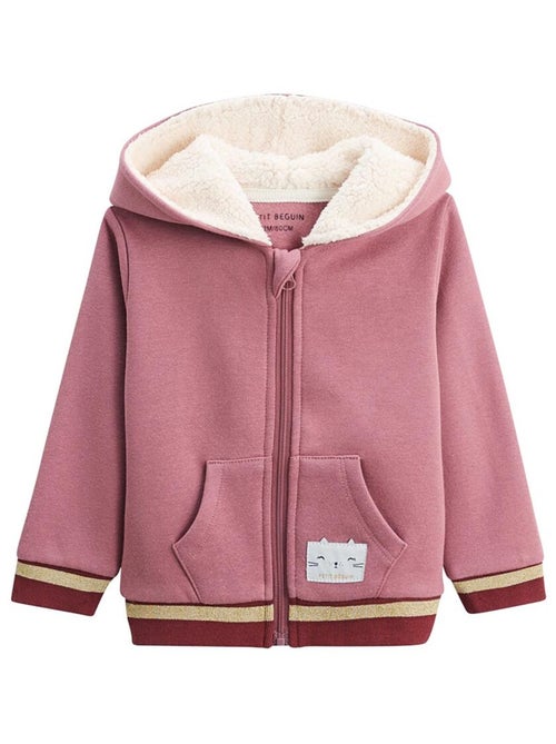 Sweat à capuche zippé enfant en molleton Matcha - Kiabi Sweat à capuche zippé enfant en molleton Matcha - Kiabi