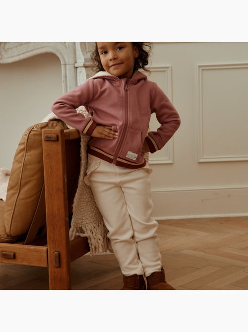 Sweat à capuche zippé enfant en molleton Matcha - Kiabi Sweat à capuche zippé enfant en molleton Matcha - Kiabi