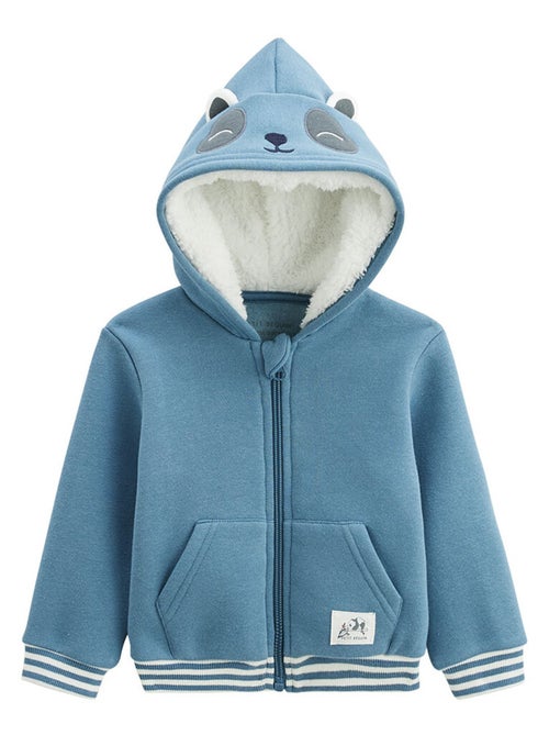 Sweat à capuche zippé enfant en molleton Tao - Kiabi