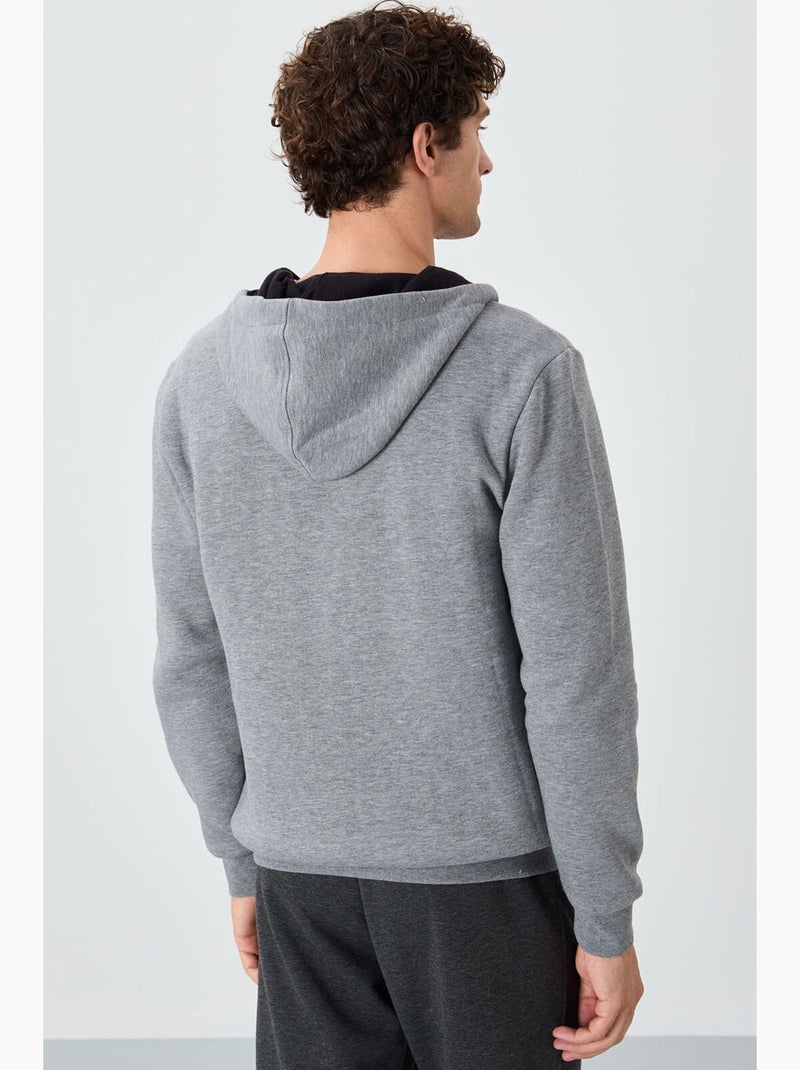 Sweat à capuche zippé homme tommy Gris - Kiabi
