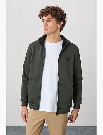 Sweat à capuche zippé homme tommy