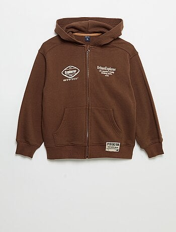 Sweat à capuche zippé