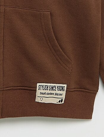 Sweat à capuche zippé