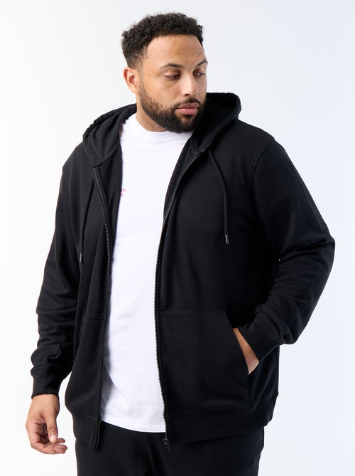 Sweat à capuche zippé uni - Kiabi Sweat à capuche zippé uni - Kiabi