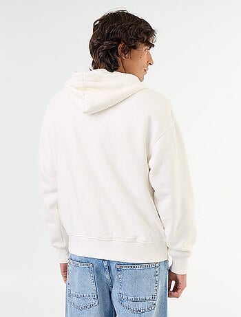 sweat à capuche zippée uni
