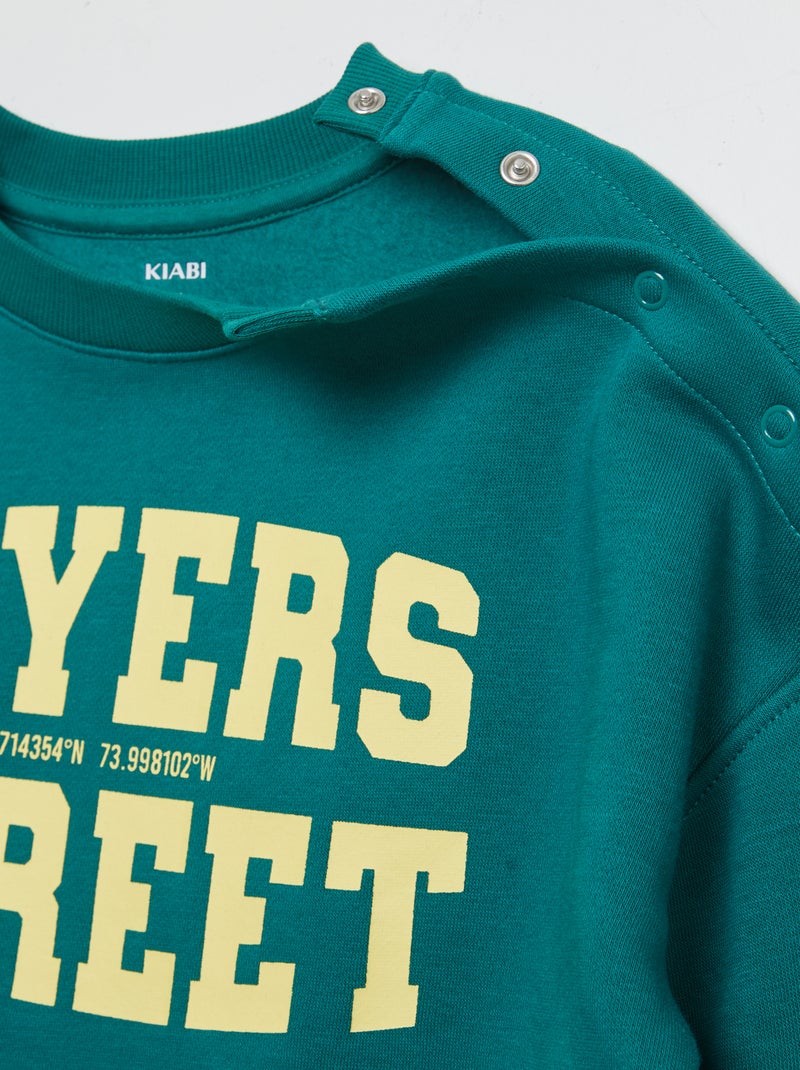 Sweat à col rond - So Easy Vert - Kiabi