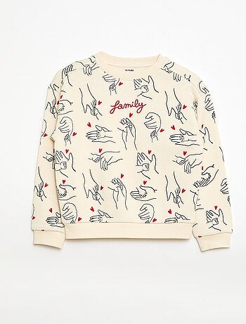 Sweat à col rond 'Agathe Sorlet x Kiabi' - Saint-Valentin