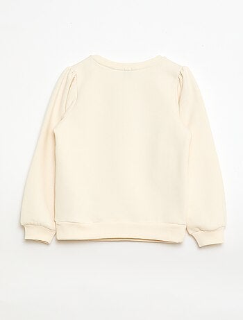 Sweat à col rond avec motif en cordelette