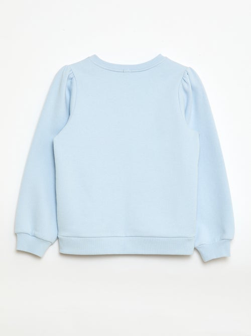 Sweat à col rond avec motif en cordelette - Kiabi