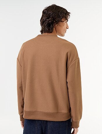 Sweat à col rond en maille piquée