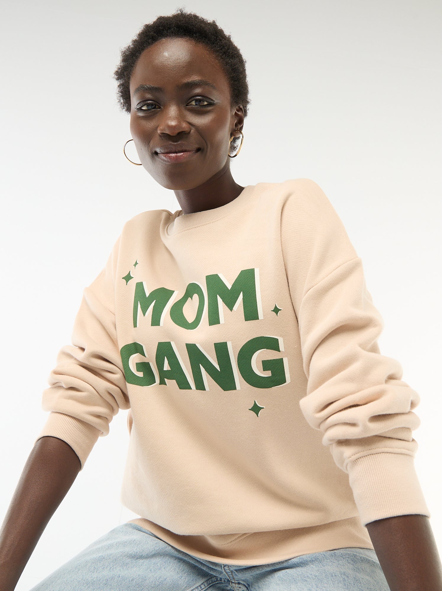 Sweat à col rond fantaisie