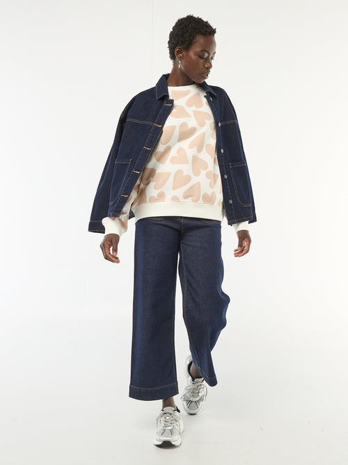 Sweat à col rond fantaisie - Kiabi