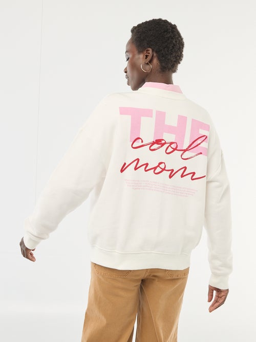 Sweat à col rond fantaisie - Kiabi