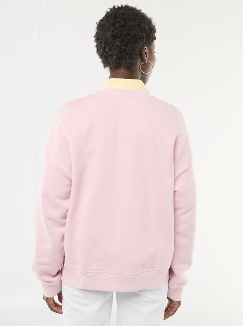 Sweat à col rond fantaisie - Kiabi