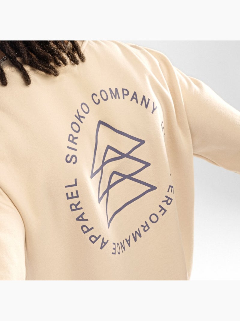 Sweat à col rond homme lifestyle homme stream Beige - Kiabi