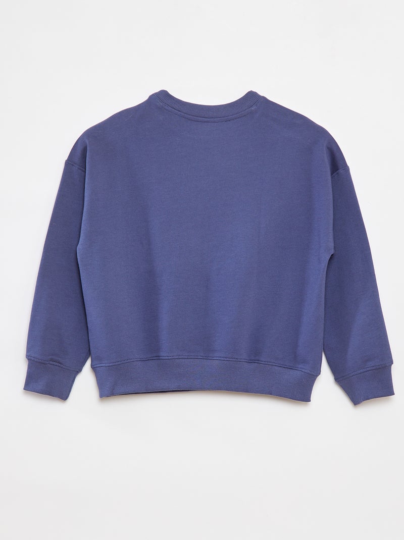 Sweat à col rond imprimé - Grafik Edition BLEU - Kiabi