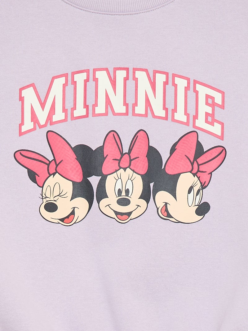 Sweat à col rond 'Minnie' Violet - Kiabi