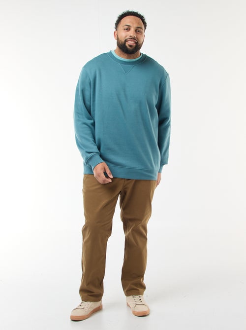 Sweat à col rond uni - Kiabi