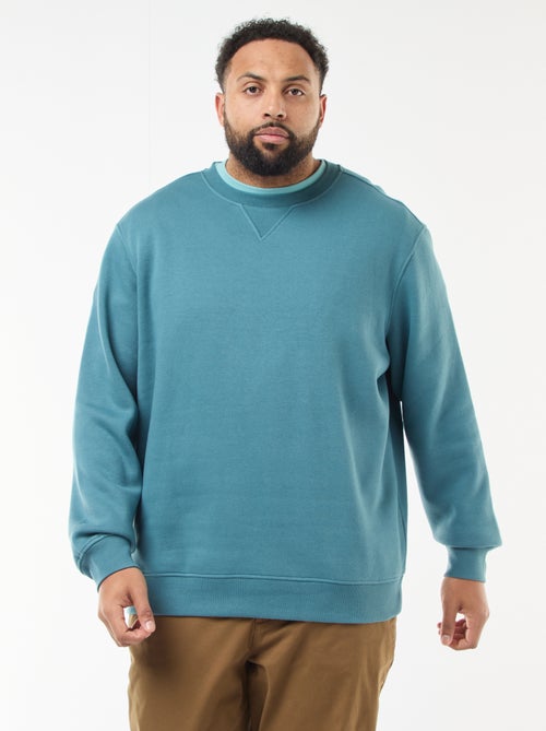 Sweat à col rond uni - Kiabi